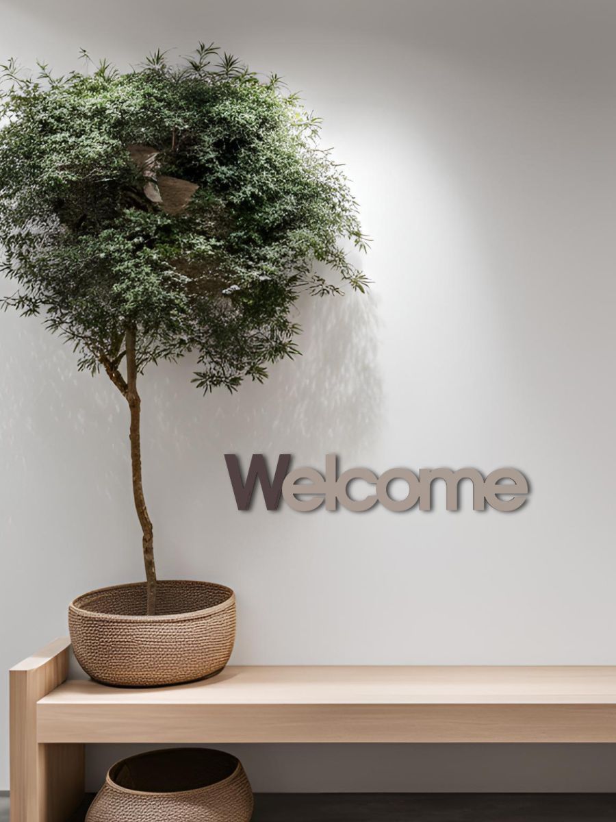 Scritta "Welcome" da parete di CalleaDesign